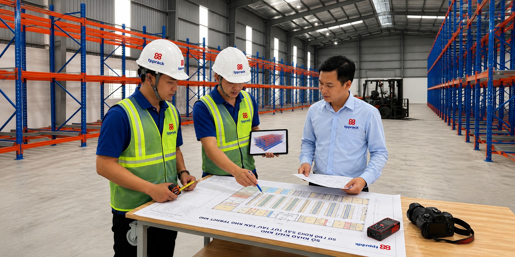 Tư vấn layout bố trí hệ thống kệ kho công nghiệp