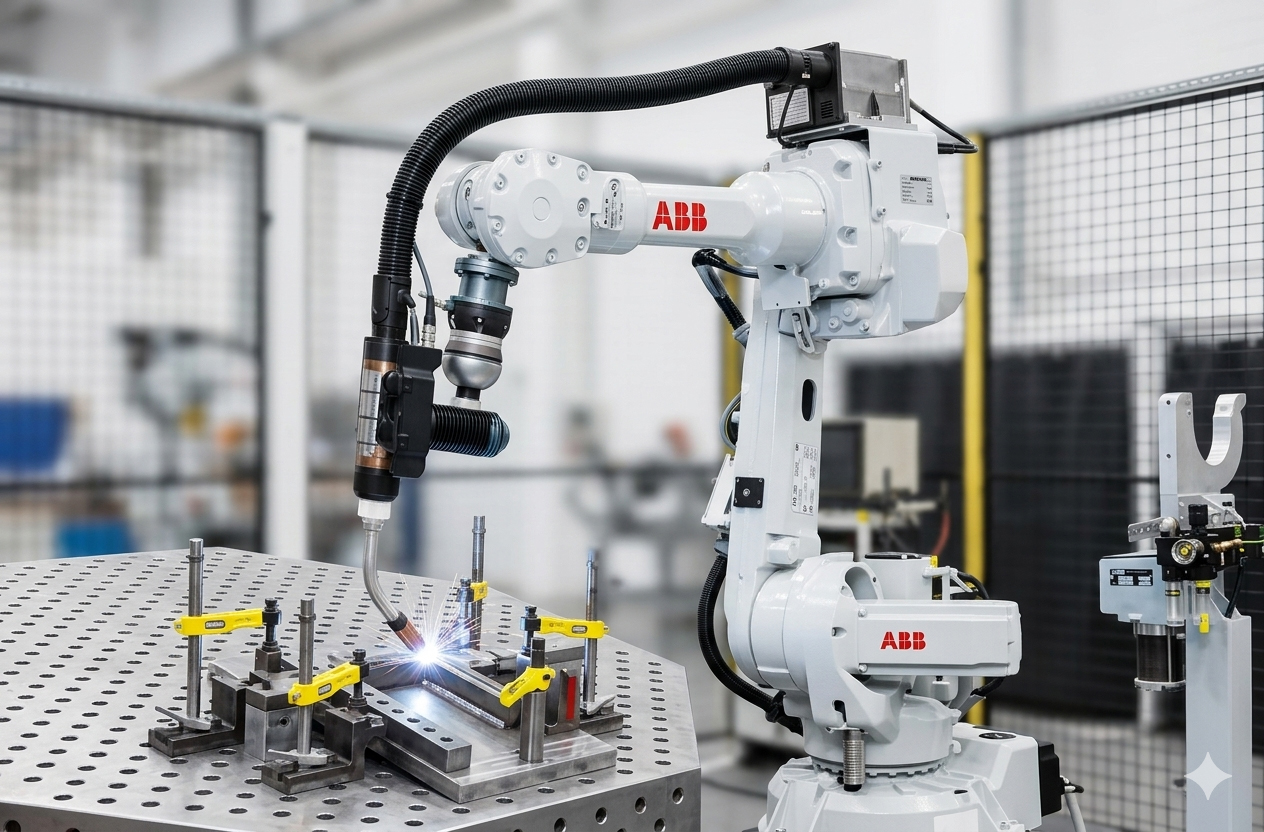 Robot hàn tự động Nhật Bản tại nhà máy Tân Phương Phát