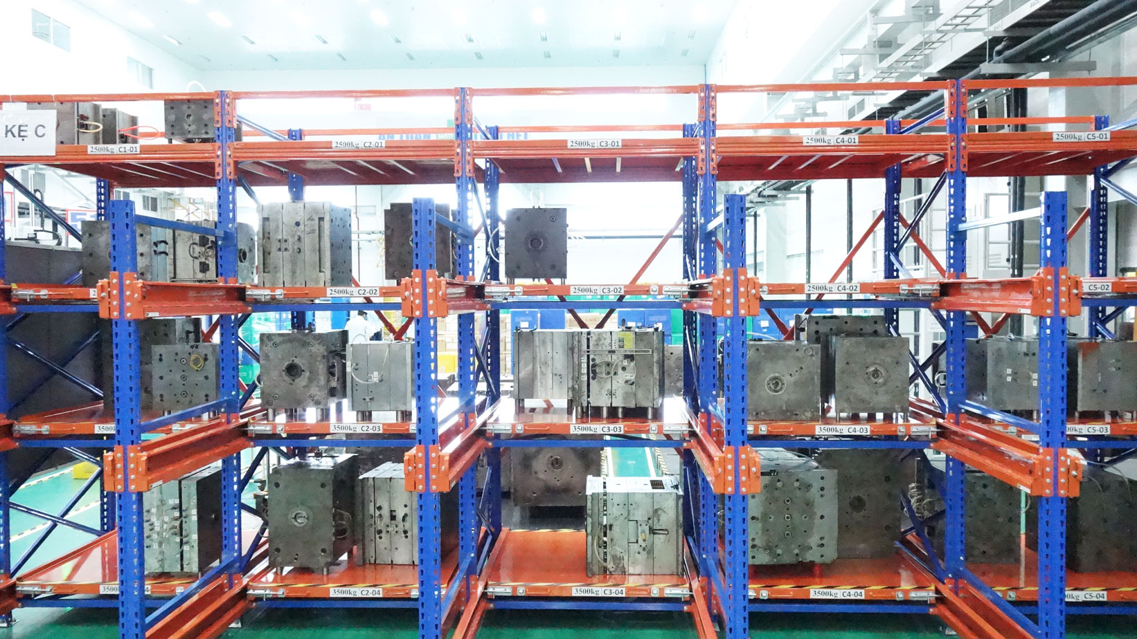 Kệ chứa khuôn Mould Shelving lưu trữ khuôn mẫu trong nhà máy