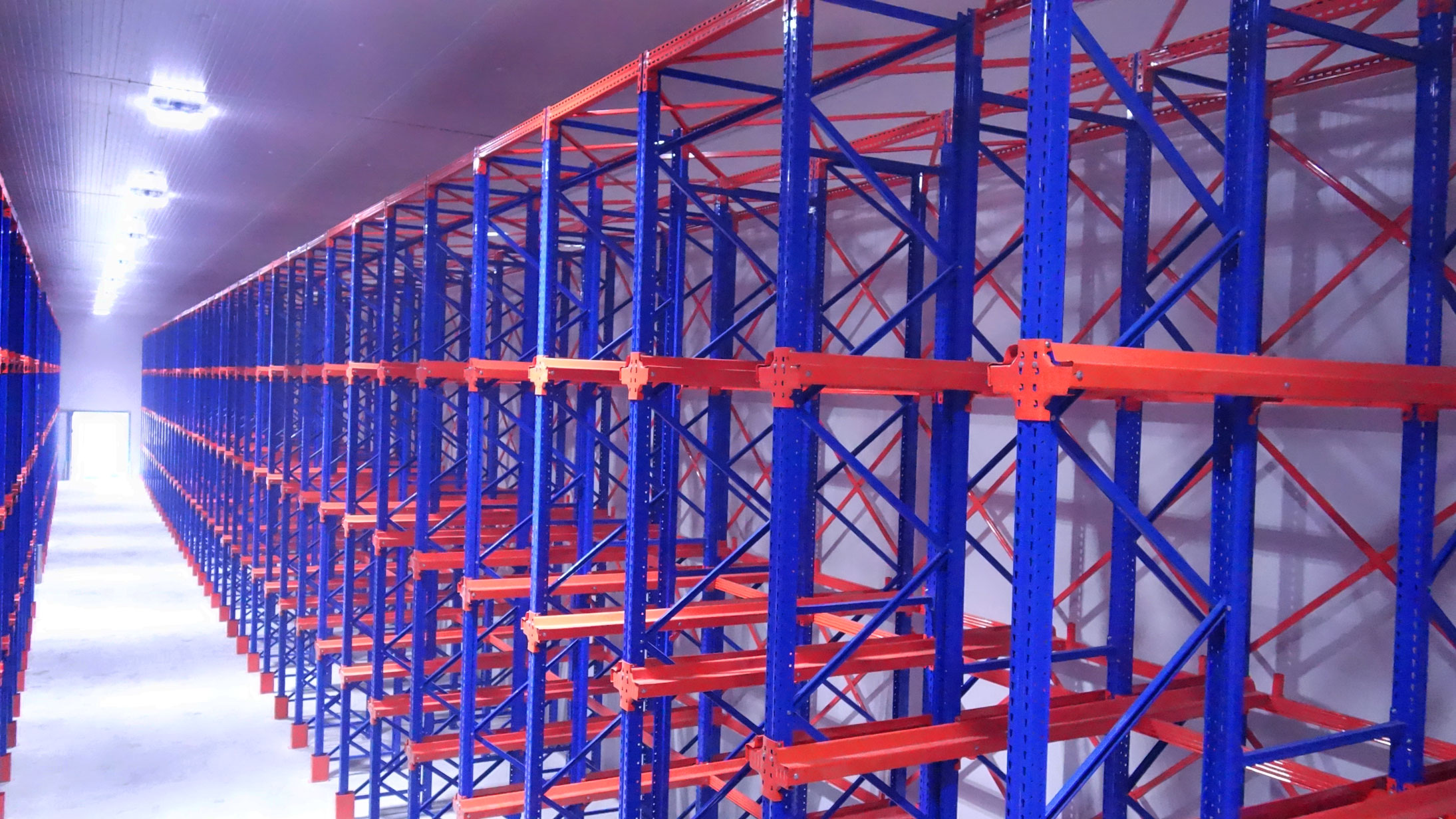 Kệ Drive In lưu trữ pallet mật độ cao trong kho công nghiệp