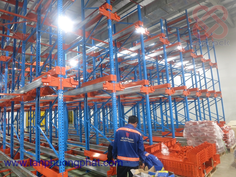 Kệ Flow Rack – Tăng Mật Độ Lưu Trữ, Luân Chuyển Hàng Hóa Theo FIFO